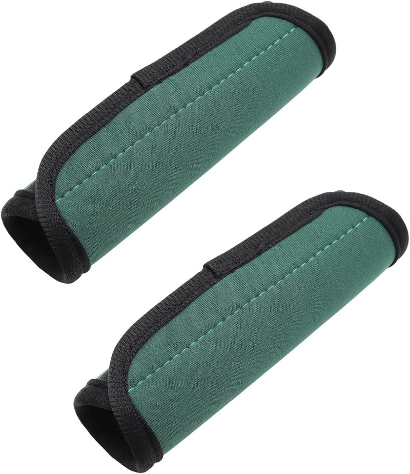JAKOUE 2pcs Luggage Handle Wraps For Suitcase - Soft Suitcase Handle Covers for Travel Accessories（Green, Bright Color for Suitcase Tags Identifiers ） - Image 1